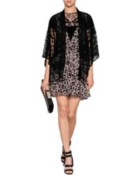 Anna Sui Lace Panel Dove Print Dress - Lyst