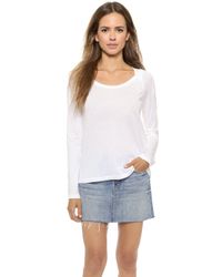Splendid Very Light Jersey Swing Tee - White - Lyst
