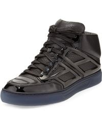 Alejandro Ingelmo Pebbled Calfskin High-Top Sneaker - Lyst