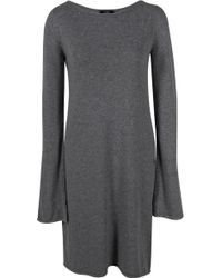 Lublu Long Sleeve Wool Dress - Lyst