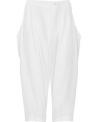 Max Azria Crepe Harem Shorts - Lyst