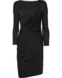 Max Azria Chiffon-back Jersey Dress - Lyst