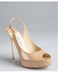 nude platform slingbacks