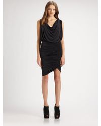 cowlneck ruched