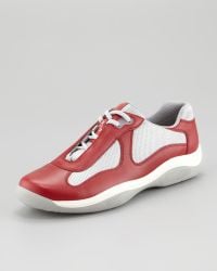 prada americas cup suede sneaker