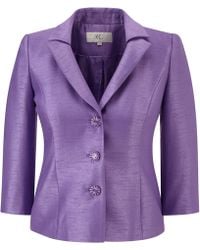 Cc Wisteria Pleated Shantung Jacket - Lyst
