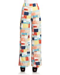 alice olivia striped pants