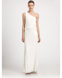 laundry pleated chiffon gown