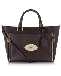 Mulberry Small Willow Silky Calf Leather Tote - Lyst