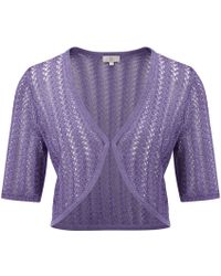 Cc Petite Wisteria Crochet Bolero - Lyst