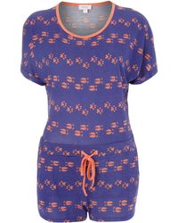Therapy Paw Print Pyjama T-Shirt and Shorts Set - Lyst