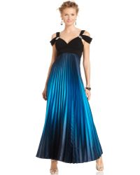 betsy and adam glitter print gown