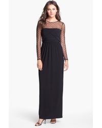 eliza j sequin wrap gown