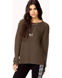 forever 21 open back sweater