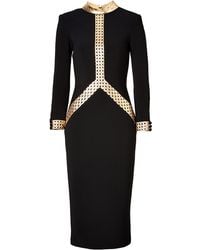 L'Wren Scott Dress In Black/Gold - Lyst