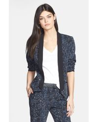 Trouvé Trouvé Print Contrast Lapel Blazer - Lyst