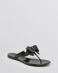 black ferragamo flip flops