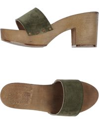 Zara Strappy Highheel Sandals in Green | Lyst