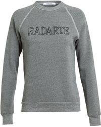 Rodarte Barbed Wire Radarte Printed Sweatshirt - Lyst