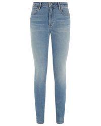alexander wang blue and black denim cargo jeans