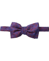 Alexander McQueen Texture Spot Bow Tie - Lyst