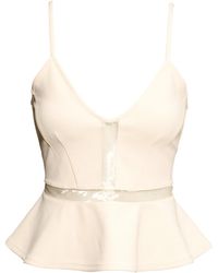 H&M Peplum Top - Lyst