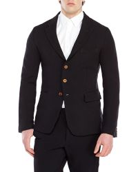 Comme Des Garçons Black Four-Button Sport Coat - Lyst