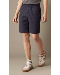 Burberry Relaxed Fit Cotton Shorts - Lyst