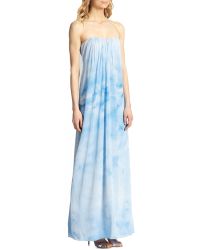 Alice + Olivia Maisie Cloud-Print Maxi Dress - Lyst