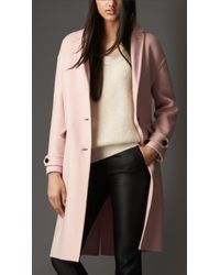 Burberry Double Cashmere Dropped Shoulder Coat - Lyst