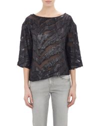 Iro Animal-Pattern Jacquard Top - Lyst