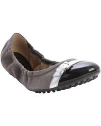 black and gray flats