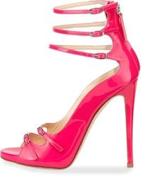 Giuseppe Zanotti Strappy Patent Leather Pump - Lyst