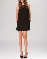 Maje Dress - Fishnet Yoke - Lyst