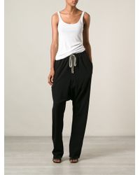 low crotch track pants