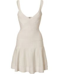 Hervé Léger Flared Bandage Dress - Lyst