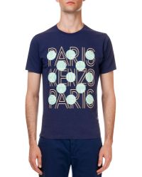 Kenzo Paris Logo Dotted Tee - Lyst