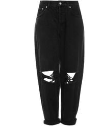topshop black baggy jeans