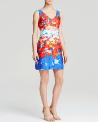 Milly Dress - Watercolor Print Cutout - Lyst