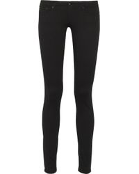 Ag Adriano Goldschmied The Legging Low-Rise Cotton-Blend Jeans - Lyst
