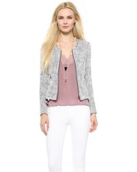 Joie Collis Jacket - Steel/Porcelain - Lyst