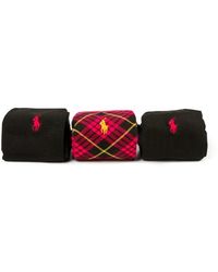 Ralph Lauren Blue Label Ribbed Slack Sock 3-Pack - Lyst