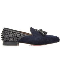 Christian Louboutin Tassilo Studded Loafers - Lyst