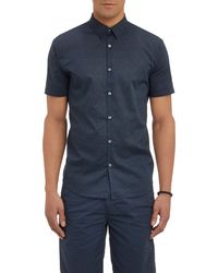 John Varvatos Floral-Print Short-Sleeve Shirt - Lyst