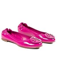 tory burch purple ballet flats