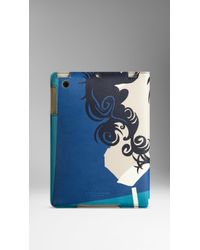 Burberry The Writer Print Leather Ipad Mini Case - Lyst