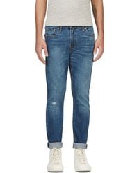 Levi's Skinny 510 Broken Raw Jeans in Blue for Men (denim) | Lyst