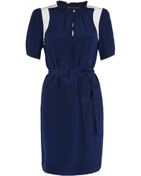 Marc By Marc Jacobs Frances Silk Bicolour Dress - Lyst