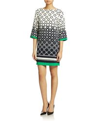 Eliza J Geo Print Shift Dress - Lyst
