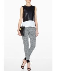Theory Hodal Lightweight Leather Top - Lyst